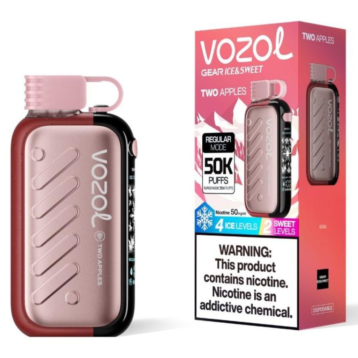VOZOL Gear Ice & Sweet 50K Puffs Einweg Kit (50000 Puffs) - 💥 Nehme 5 Zahle NUR 4! + Ab einem Einkauf von 100€ 2 Mystery Gratis💥