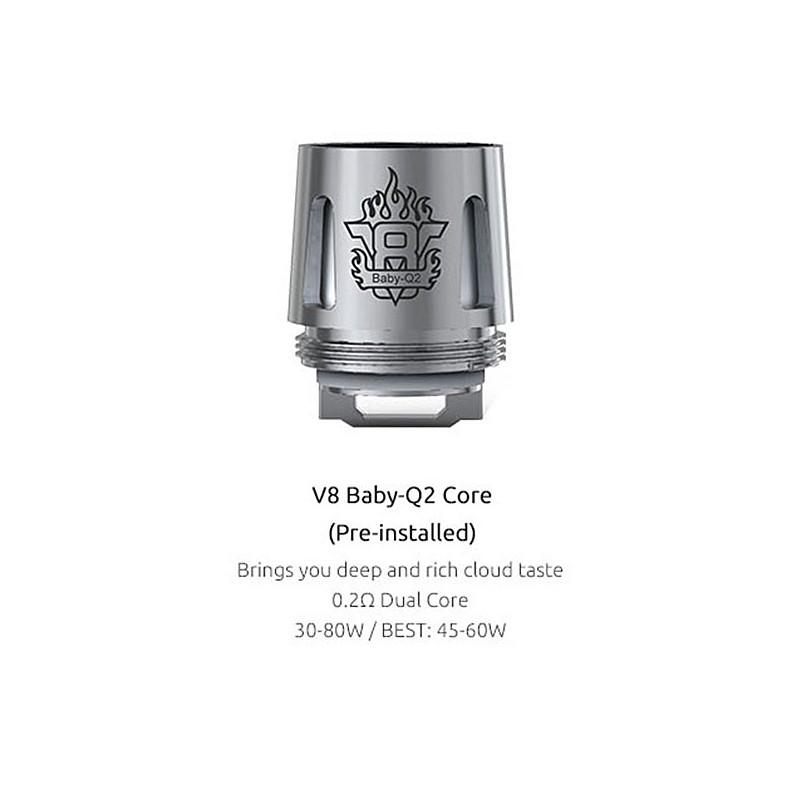 SMOK V8 Baby - Q2 Coil 0,4/0,6 Ohm - 5 Stück / Packung