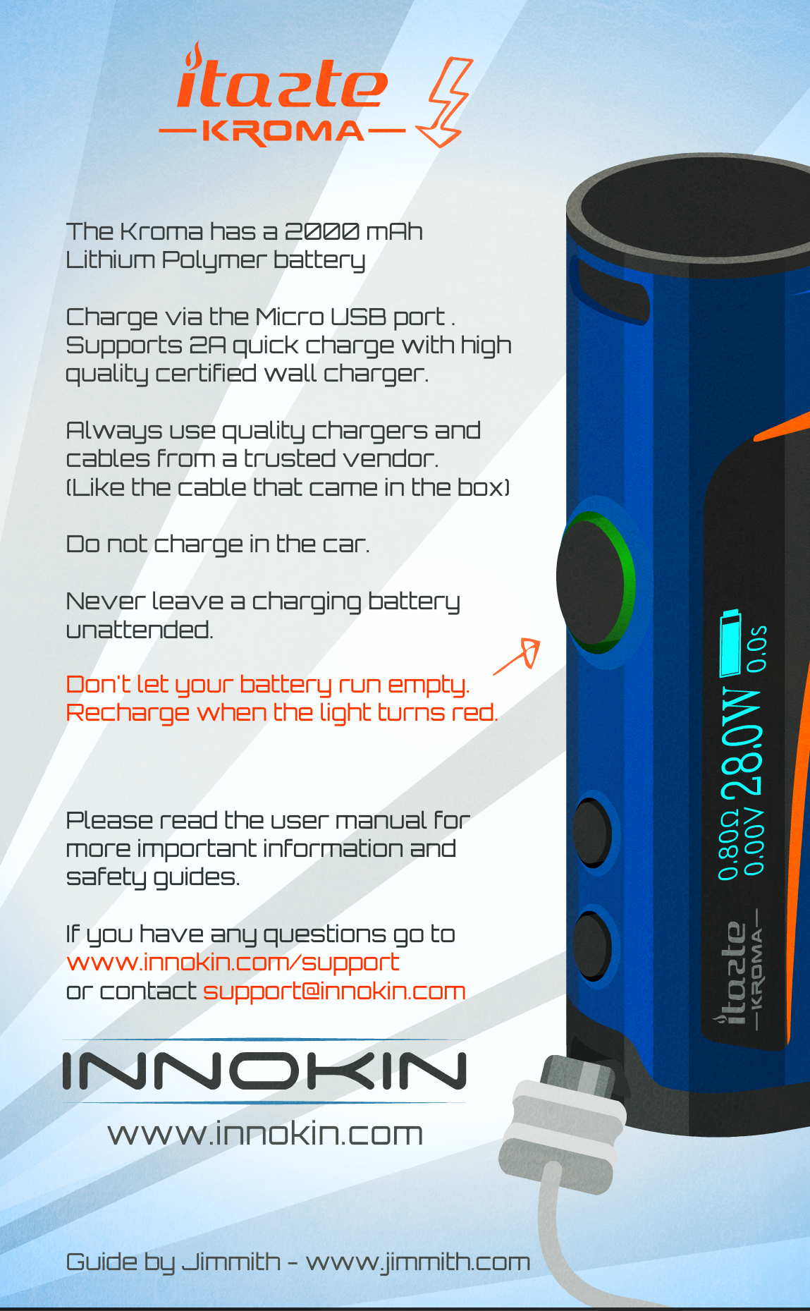 Innokin iTaste Kroma 75W Starter Kit with Slipstream Tank -2.0ml & 2000mAh