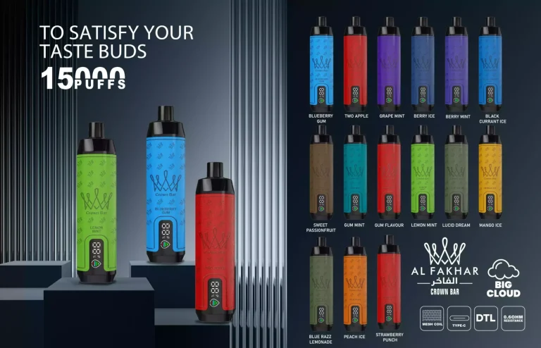 AL Fakher Crown Bar 15000 Einweg Kit (10 Stück/Packung)