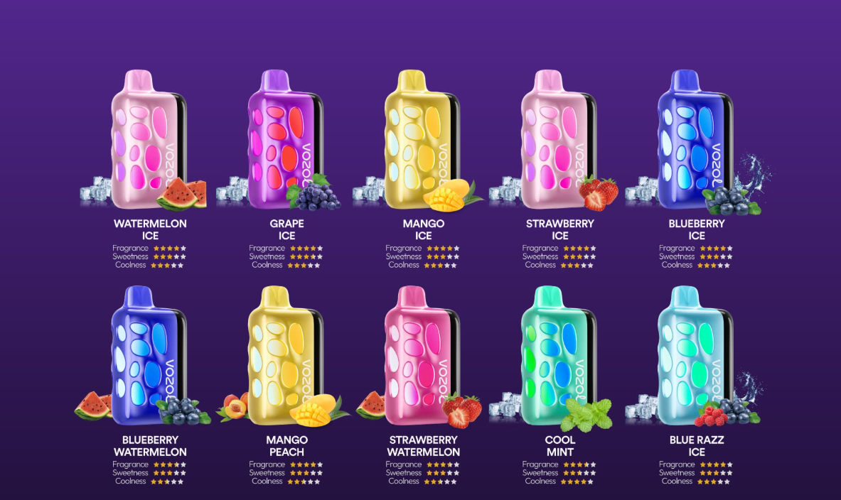 Vozol Rave 40000 40K Puffs Wiederaufladbares Einweg Kit - 💥 Nehme 5 Zahle NUR 4! + Ab einem Einkauf von 100€ 2 Mystery Gratis💥