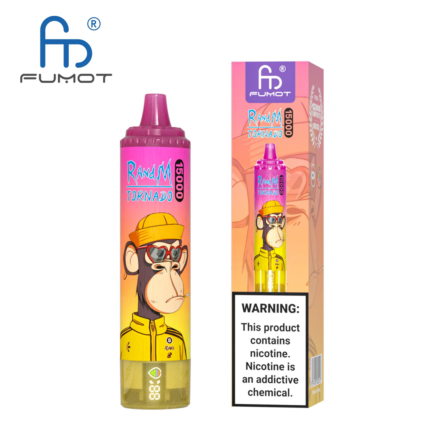 [Clearance Sale] Fumot Randm Tornado 15000 Puffs Wiederaufladbares Einweg Kit - 💥 Nehme 5 Zahle NUR 4! + Ab einem Einkauf von 100€ 2 Mystery Gratis💥