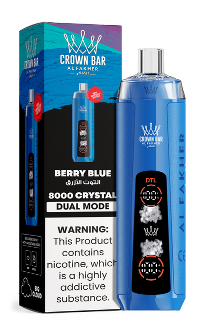 AL Fakher Crown Bar 8000 Crystal Dual Mode Einweg Kit - 💥 Nehme 5 Zahle NUR 4! + Ab einem Einkauf von 100€ 2 Mystery Gratis💥