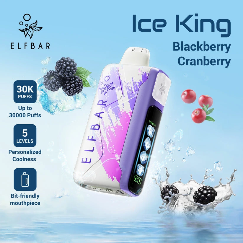 ELF Bar Ice King 30K Wiederaufladbares Einweg Kit (30000 Puffs) - 💥 Nehme 5 Zahle NUR 4! + Ab einem Einkauf von 100€ 2 Mystery Gratis💥