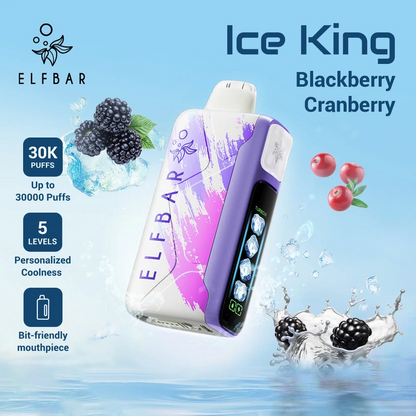 ELF Bar Ice King 30K Wiederaufladbares Einweg Kit (30000 Puffs) - 💥 Nehme 5 Zahle NUR 4! + Ab einem Einkauf von 100€ 2 Mystery Gratis💥
