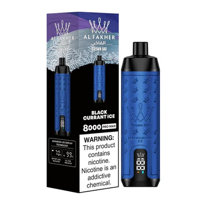AL Fakher Crown Bar Pro 8000 Puffs Wiederaufladbares Einweg Kit - 💥 Nehme 5 Zahle NUR 4! + Ab einem Einkauf von 100€ 2 Mystery Gratis💥