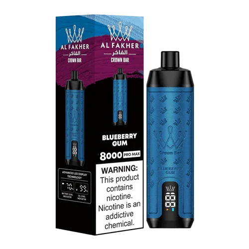 AL Fakher Crown Bar Pro 8000 Puffs Wiederaufladbares Einweg Kit - 💥 Nehme 5 Zahle NUR 4! + Ab einem Einkauf von 100€ 2 Mystery Gratis💥