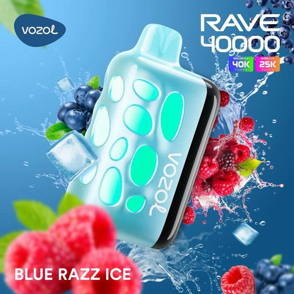 Vozol Rave 40000 40K Puffs Wiederaufladbares Einweg Kit - 💥 Nehme 5 Zahle NUR 4! + Ab einem Einkauf von 100€ 2 Mystery Gratis💥