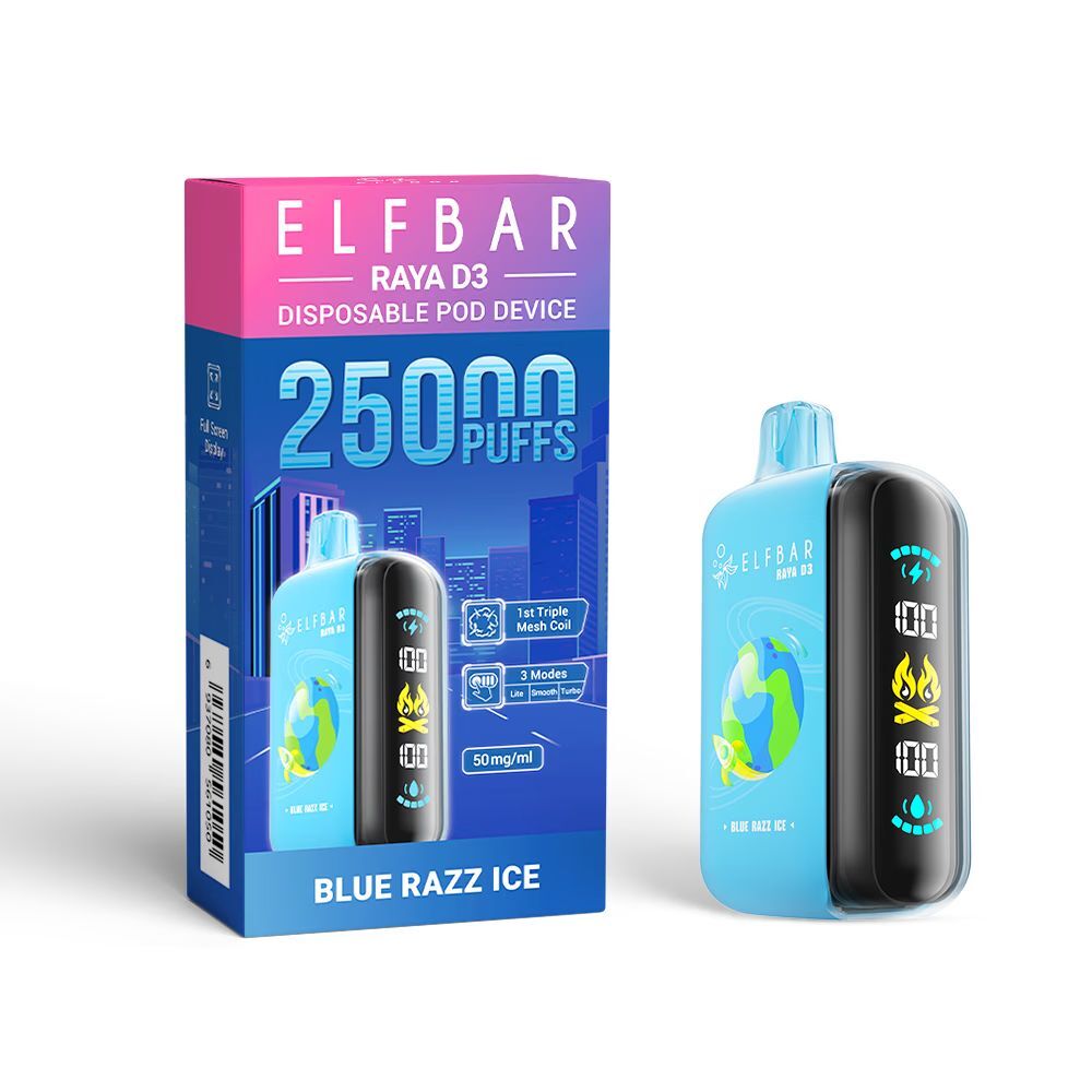 ELF BAR Raya D3 25000 Puffs Einweg Kit - 💥 Nehme 5 Zahle NUR 4! + Ab einem Einkauf von 100€ 2 Mystery Gratis💥