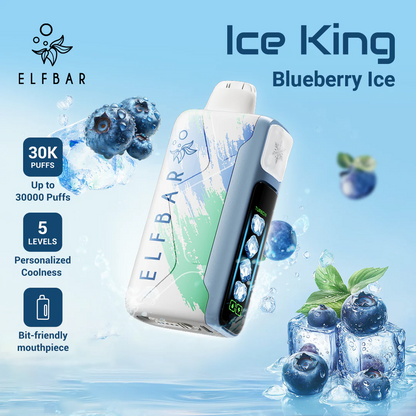 ELF Bar Ice King 30K Wiederaufladbares Einweg Kit (30000 Puffs) - 💥 Nehme 5 Zahle NUR 4! + Ab einem Einkauf von 100€ 2 Mystery Gratis💥