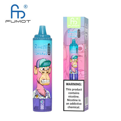 [Clearance Sale] Fumot Randm Tornado 15000 Puffs Wiederaufladbares Einweg Kit - 💥 Nehme 5 Zahle NUR 4! + Ab einem Einkauf von 100€ 2 Mystery Gratis💥