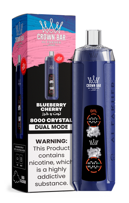 AL Fakher Crown Bar 8000 Crystal Dual Mode Einweg Kit - 💥 Nehme 5 Zahle NUR 4! + Ab einem Einkauf von 100€ 2 Mystery Gratis💥