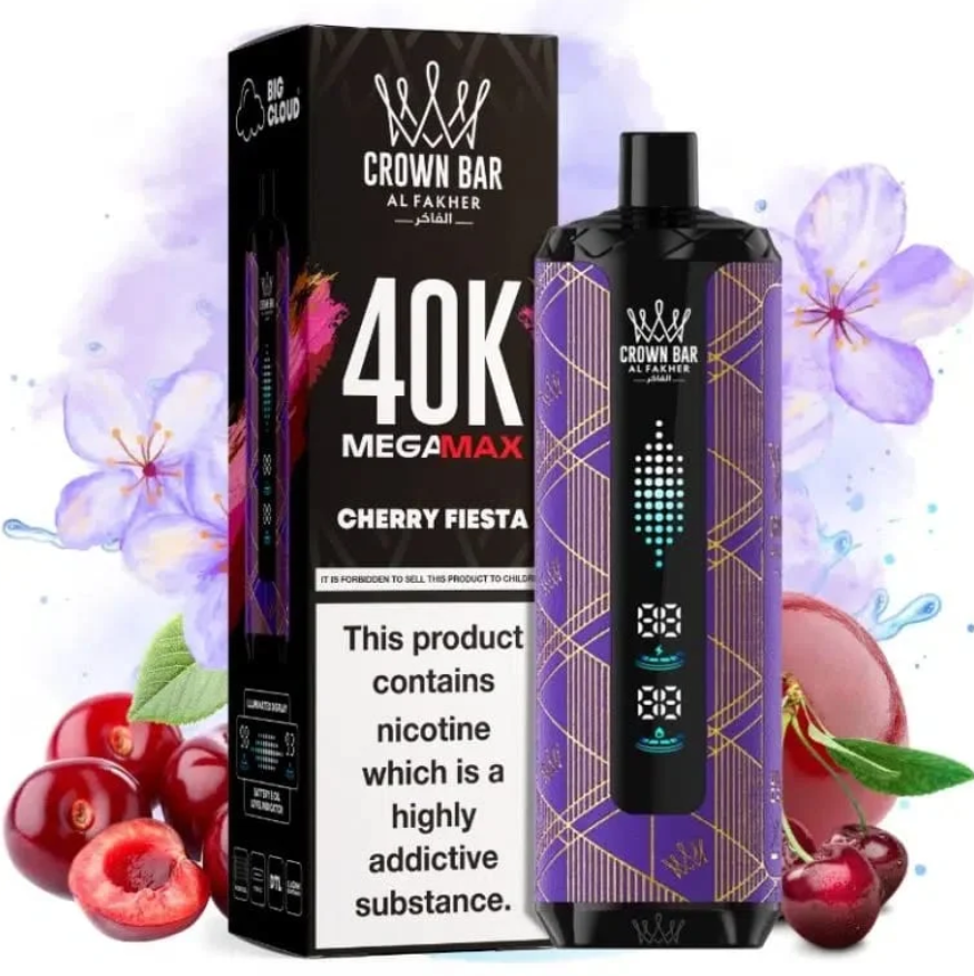 AL Fakher Crown Bar Mega Max 40K 40000 Puffs Einweg Kit - 💥 Nehme 5 Zahle NUR 4! + Ab einem Einkauf von 100€ 2 Mystery Gratis💥