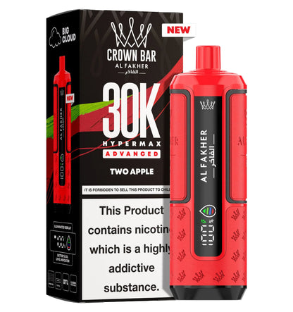 AL Fakher Crown Bar 30K Hypermax Vorgefülltes Einweg Kit - 💥 Nehme 4 Zahle NUR 3! + Ab einem Einkauf von 100€ 2 Mystery Gratis💥