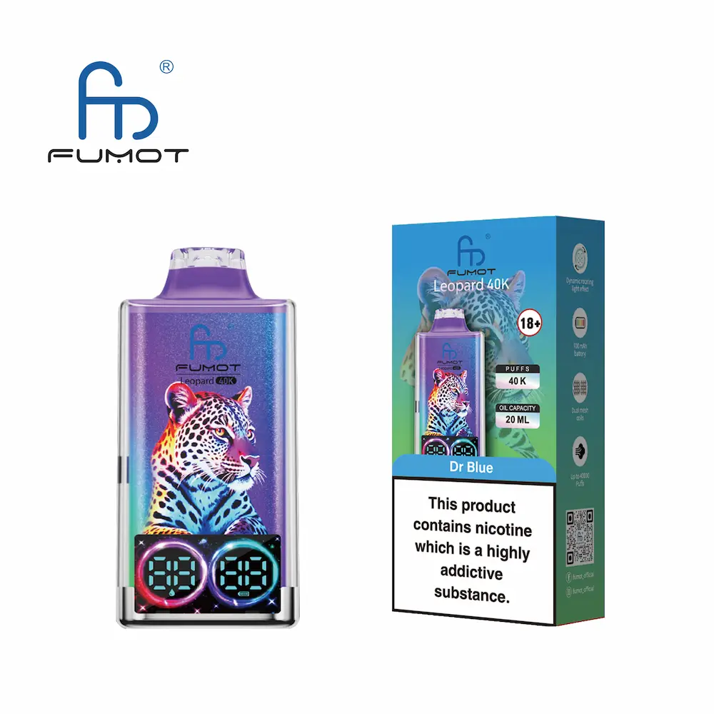 Fumot Leopard 40K Digital Display RGB Lights Einweg Kit (40000 Puffs) - 💥 Nehme 5 Zahle NUR 4! + Ab einem Einkauf von 100€ 2 Mystery Gratis💥