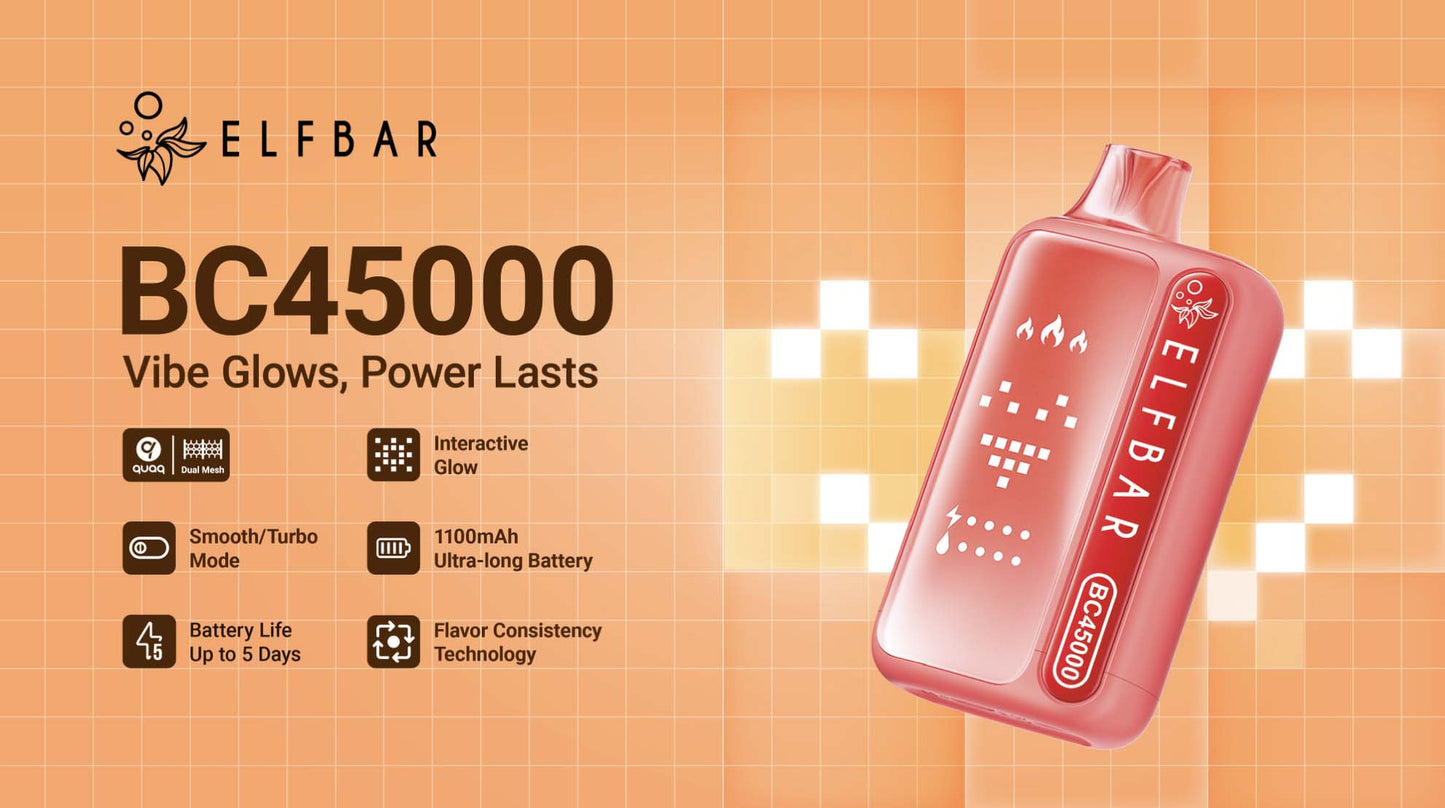 ELF BAR BC45000 45K Puffs Einweg Kit - 💥 Nehme 5 Zahle NUR 4! + Ab einem Einkauf von 100€ 2 Mystery Gratis💥