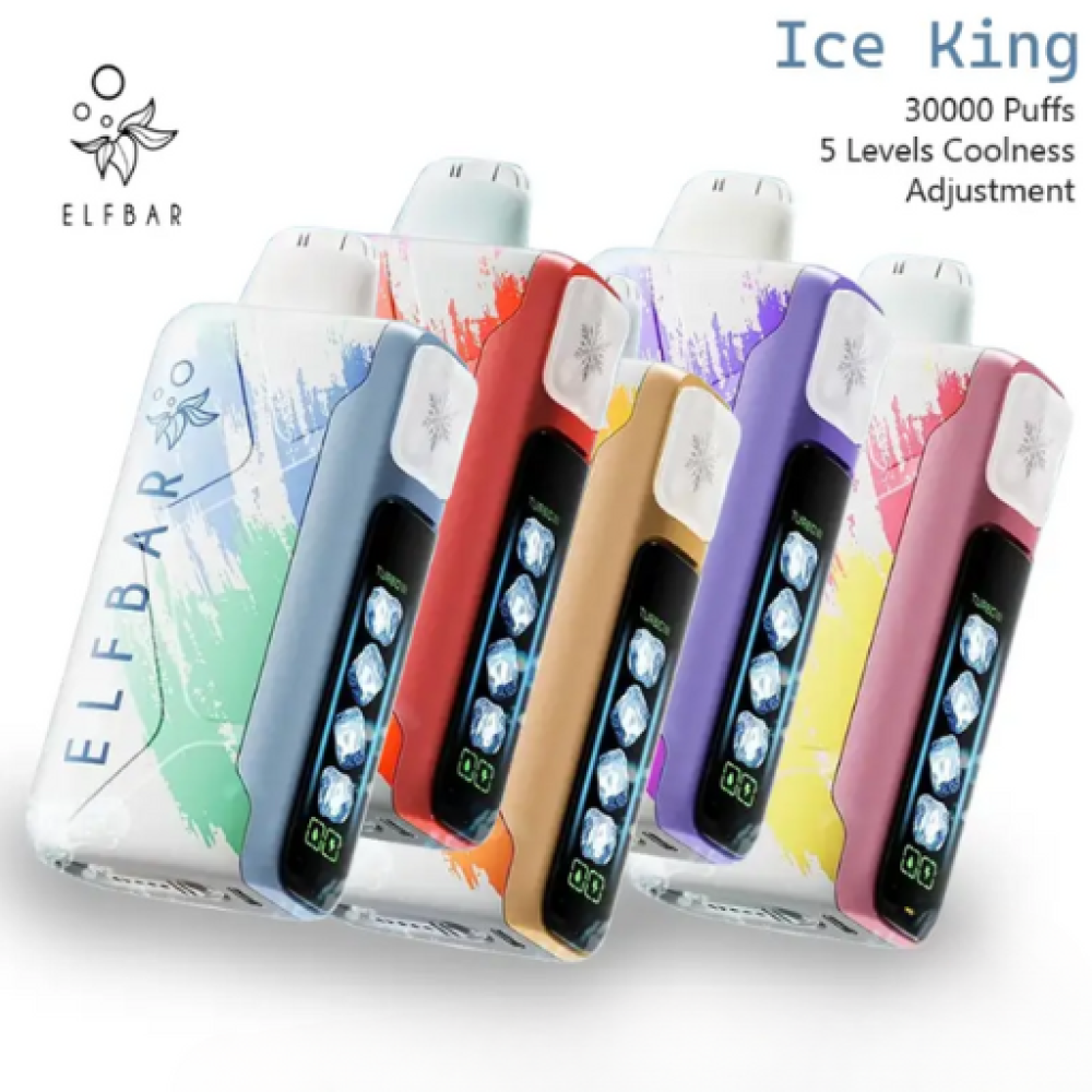ELF Bar Ice King 30K Wiederaufladbares Einweg Kit (30000 Puffs) - 💥 Nehme 5 Zahle NUR 4! + Ab einem Einkauf von 100€ 2 Mystery Gratis💥