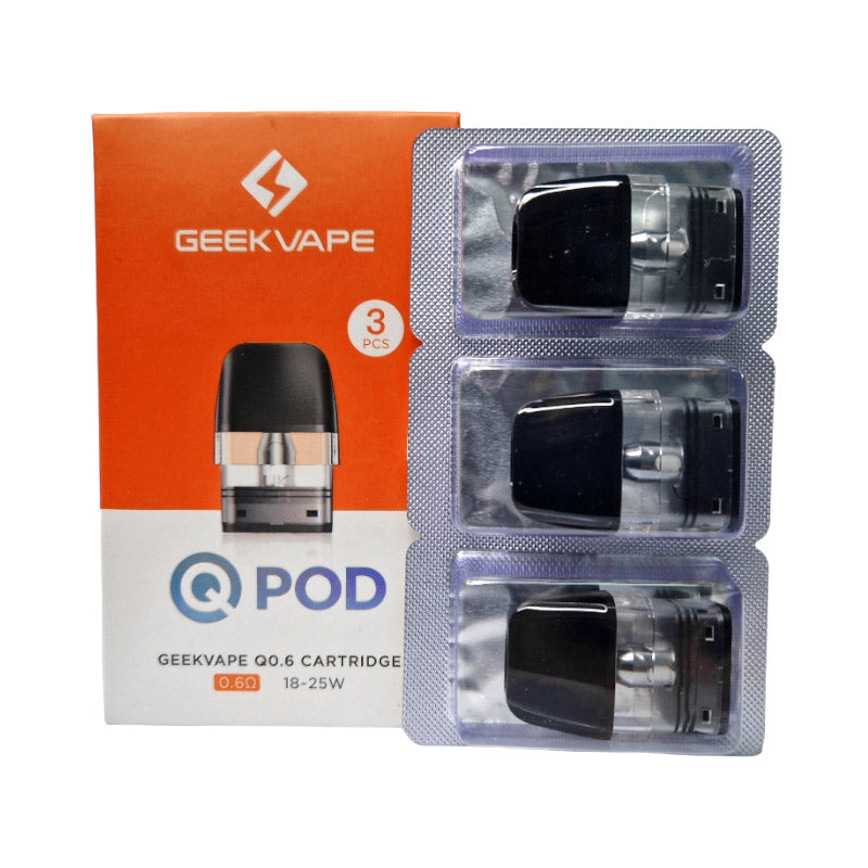Geekvape Q Ersatz Pod Cartridge für Sonder Q/ Q Lite,Wenax Q/Mini/ Pro, AQ Kit, Digi-Q, Aegis Hero Q Kit Wenax Q Ultra, Digi Q Vista 3ml/2ml 3 Stück / Packung