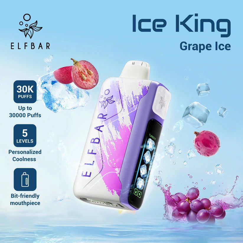 ELF Bar Ice King 30K Wiederaufladbares Einweg Kit (30000 Puffs) - 💥 Nehme 5 Zahle NUR 4! + Ab einem Einkauf von 100€ 2 Mystery Gratis💥