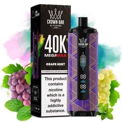 AL Fakher Crown Bar Mega Max 40K 40000 Puffs Einweg Kit - 💥 Nehme 5 Zahle NUR 4! + Ab einem Einkauf von 100€ 2 Mystery Gratis💥