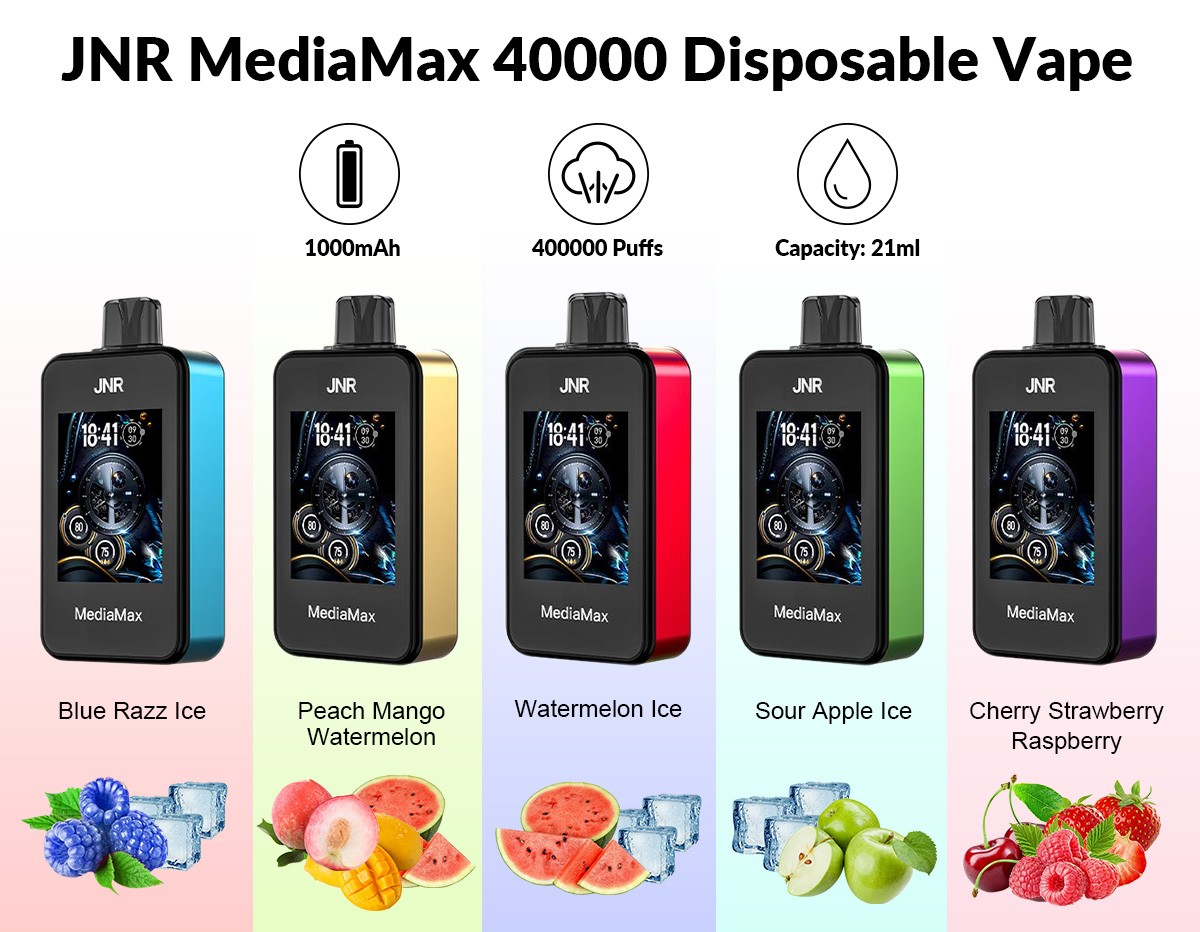 JNR MediaMax 40000 Wiederaufladbares Einweg Kit 21ml