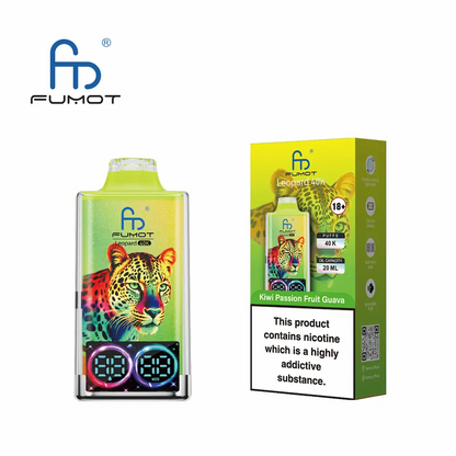 Fumot Leopard 40K Digital Display RGB Lights Einweg Kit (40000 Puffs) - 💥 Nehme 5 Zahle NUR 4! + Ab einem Einkauf von 100€ 2 Mystery Gratis💥