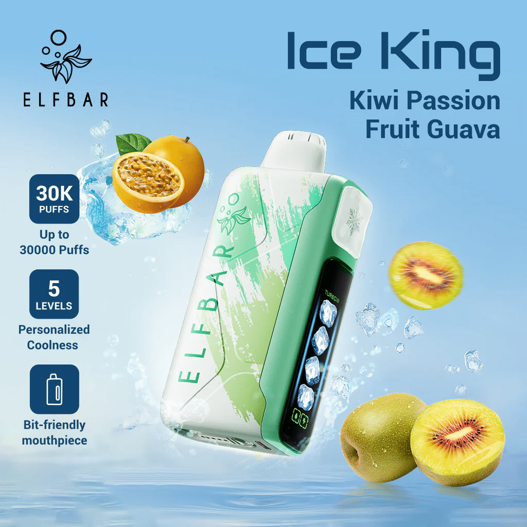 ELF Bar Ice King 30K Wiederaufladbares Einweg Kit (30000 Puffs) - 💥 Nehme 5 Zahle NUR 4! + Ab einem Einkauf von 100€ 2 Mystery Gratis💥