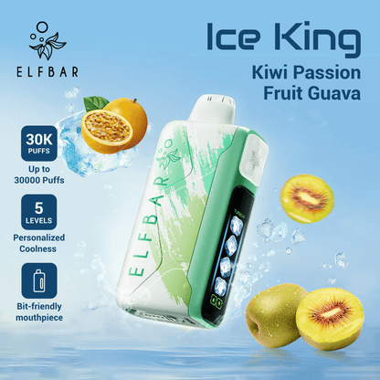 ELF Bar Ice King 30K Wiederaufladbares Einweg Kit (30000 Puffs) - 💥 Nehme 5 Zahle NUR 4! + Ab einem Einkauf von 100€ 2 Mystery Gratis💥