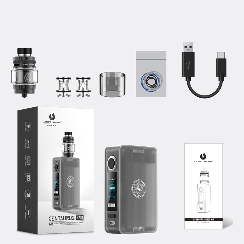 Lost Vape Centaurus N200 Kit mit Centaurus Sub Ohm Tank Verdampfer 5ml