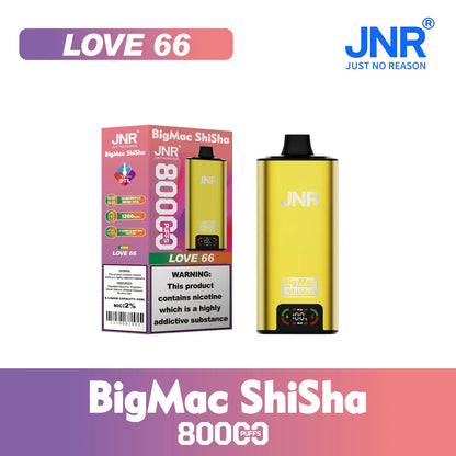 JNR BIG MAC Shisha 80K 80000 Puffs Einweg Kit- 💥 Nehme 5 Zahle NUR 4! + Ab einem Einkauf von 100€ 2 Mystery Gratis💥