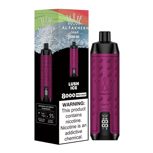 AL Fakher Crown Bar Pro 8000 Puffs Wiederaufladbares Einweg Kit - 💥 Nehme 5 Zahle NUR 4! + Ab einem Einkauf von 100€ 2 Mystery Gratis💥