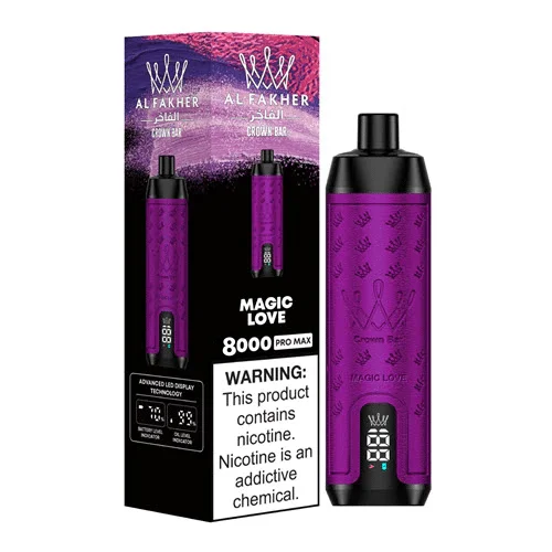 AL Fakher Crown Bar Pro 8000 Puffs Wiederaufladbares Einweg Kit - 💥 Nehme 5 Zahle NUR 4! + Ab einem Einkauf von 100€ 2 Mystery Gratis💥