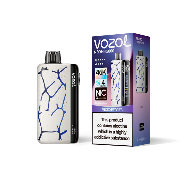 Vozol Neon 45000 Puffs Vorgefülltes Einweg Kit 24ml (45K Puffs) - 💥 Nehme 5 Zahle NUR 4! + Ab einem Einkauf von 100€ 2 Mystery Gratis💥