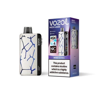 Vozol Neon 45000 Puffs Vorgefülltes Einweg Kit 24ml (45K Puffs) - 💥 Nehme 5 Zahle NUR 4! + Ab einem Einkauf von 100€ 2 Mystery Gratis💥