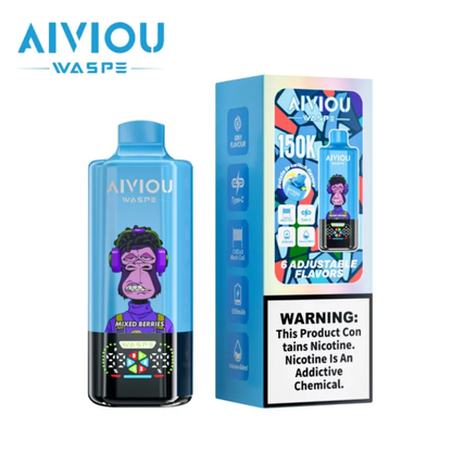 WASPE Aiviou 150K 150000 Puffs 6in1 Wiederaufladbares Einweg Kit - 💥 Nehme 5 Zahle NUR 4! + Ab einem Einkauf von 100€ 2 Mystery Gratis💥