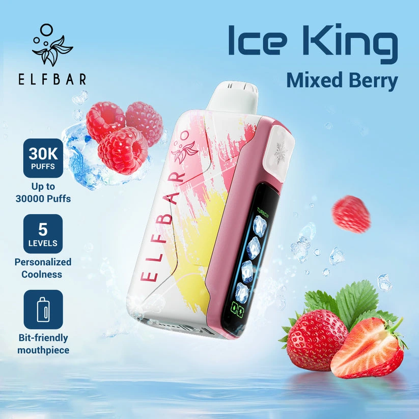 ELF Bar Ice King 30K Wiederaufladbares Einweg Kit (30000 Puffs) - 💥 Nehme 5 Zahle NUR 4! + Ab einem Einkauf von 100€ 2 Mystery Gratis💥