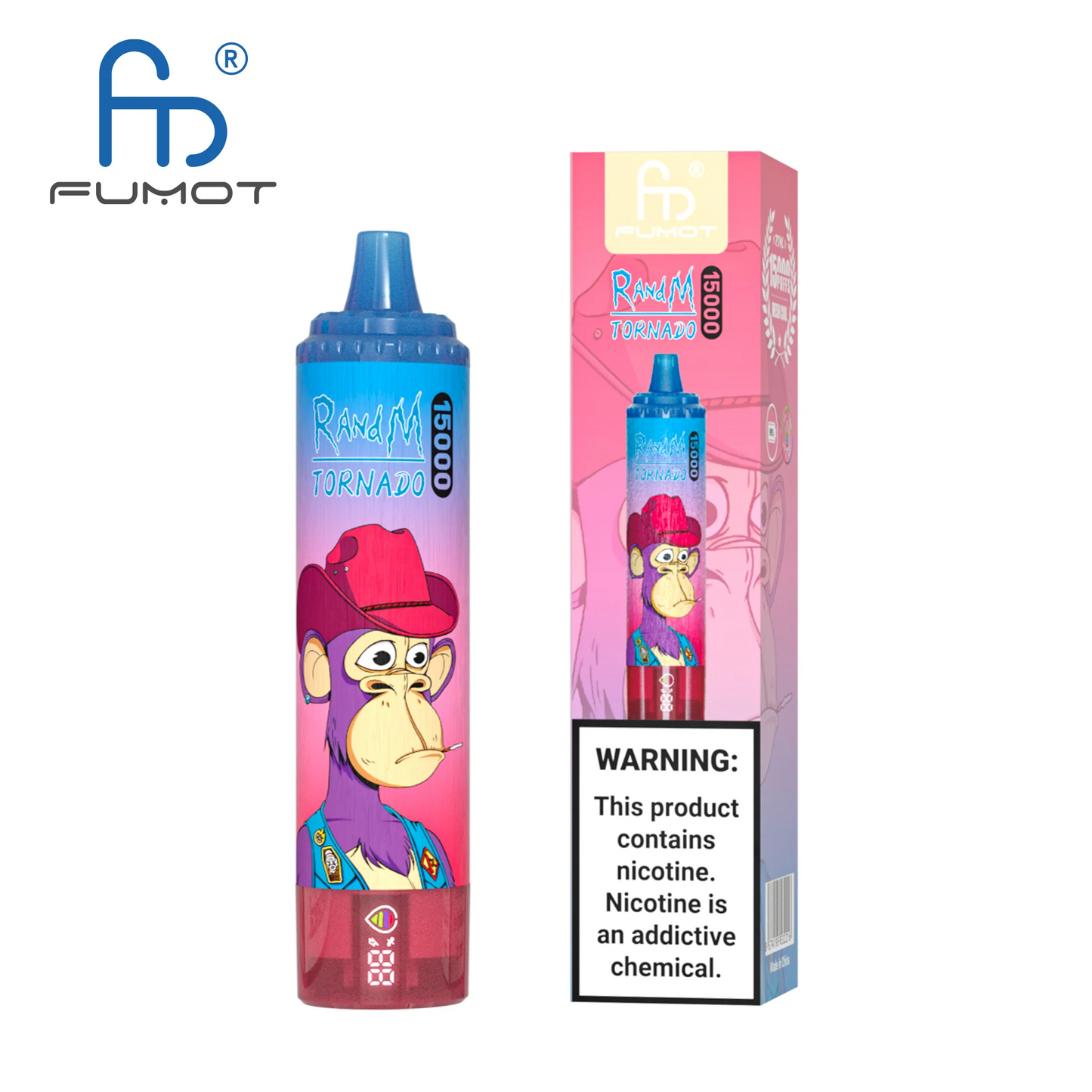 [Clearance Sale] Fumot Randm Tornado 15000 Puffs Wiederaufladbares Einweg Kit - 💥 Nehme 5 Zahle NUR 4! + Ab einem Einkauf von 100€ 2 Mystery Gratis💥