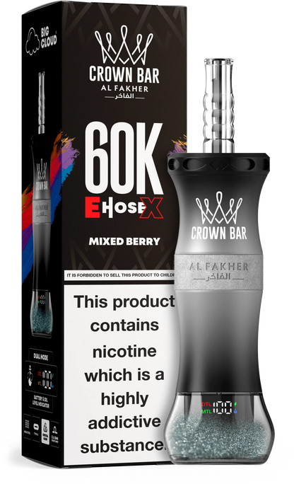 AL Fakher Crown Bar 60K 60000 Puffs E-Hose X Einweg Kit - 💥 Nehme 5 Zahle NUR 4! + Ab einem Einkauf von 100€ 2 Mystery Gratis💥