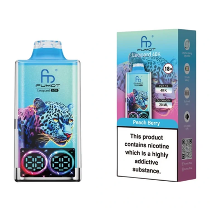 Fumot Leopard 40K Digital Display RGB Lights Einweg Kit (40000 Puffs) - 💥 Nehme 5 Zahle NUR 4! + Ab einem Einkauf von 100€ 2 Mystery Gratis💥