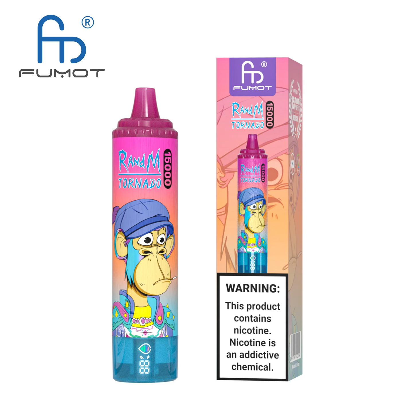 [Clearance Sale] Fumot Randm Tornado 15000 Puffs Wiederaufladbares Einweg Kit - 💥 Nehme 5 Zahle NUR 4! + Ab einem Einkauf von 100€ 2 Mystery Gratis💥