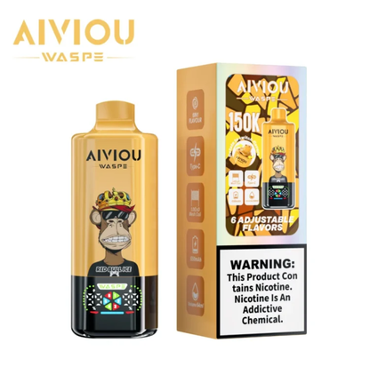 WASPE Aiviou 150K 150000 Puffs 6in1 Wiederaufladbares Einweg Kit - 💥 Nehme 5 Zahle NUR 4! + Ab einem Einkauf von 100€ 2 Mystery Gratis💥