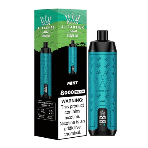 AL Fakher Crown Bar Pro 8000 Puffs Wiederaufladbares Einweg Kit - 💥 Nehme 5 Zahle NUR 4! + Ab einem Einkauf von 100€ 2 Mystery Gratis💥