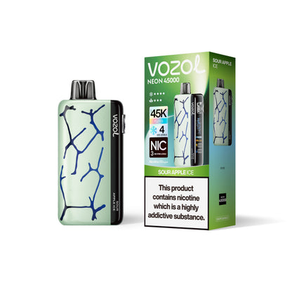 Vozol Neon 45000 Puffs Vorgefülltes Einweg Kit 24ml (45K Puffs) - 💥 Nehme 5 Zahle NUR 4! + Ab einem Einkauf von 100€ 2 Mystery Gratis💥