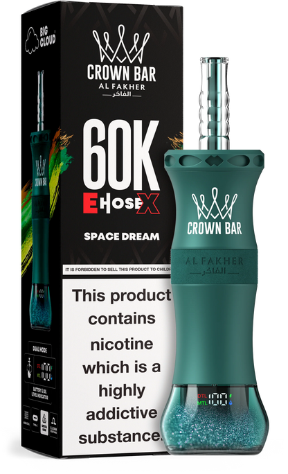 AL Fakher Crown Bar 60K 60000 Puffs E-Hose X Einweg Kit - 💥 Nehme 5 Zahle NUR 4! + Ab einem Einkauf von 100€ 2 Mystery Gratis💥