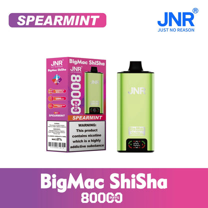 JNR BIG MAC Shisha 80K 80000 Puffs Einweg Kit- 💥 Nehme 5 Zahle NUR 4! + Ab einem Einkauf von 100€ 2 Mystery Gratis💥
