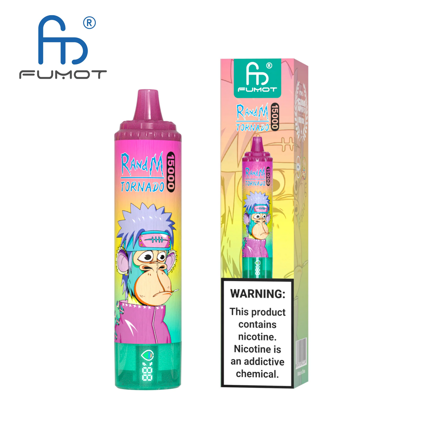 [Clearance Sale] Fumot Randm Tornado 15000 Puffs Wiederaufladbares Einweg Kit - 💥 Nehme 5 Zahle NUR 4! + Ab einem Einkauf von 100€ 2 Mystery Gratis💥