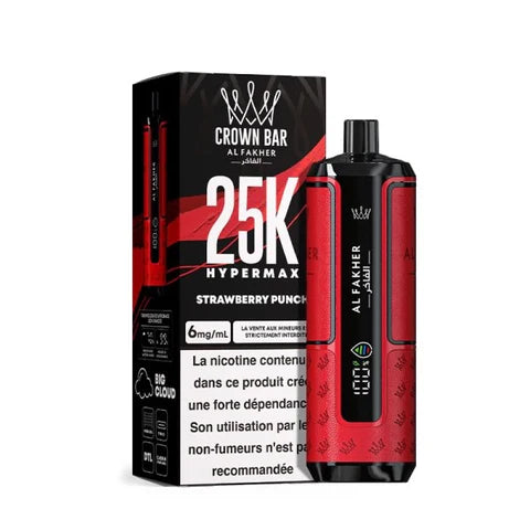 AL Fakher Crown Bar 25K Hypermax Einweg Kit (25000 Puffs) - 💥 Nehme 4 Zahle NUR 3! + Ab einem Einkauf von 100€ 2 Mystery Gratis💥