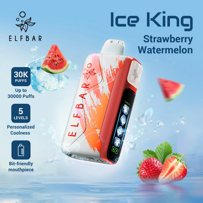 ELF Bar Ice King 30K Wiederaufladbares Einweg Kit (30000 Puffs) - 💥 Nehme 5 Zahle NUR 4! + Ab einem Einkauf von 100€ 2 Mystery Gratis💥