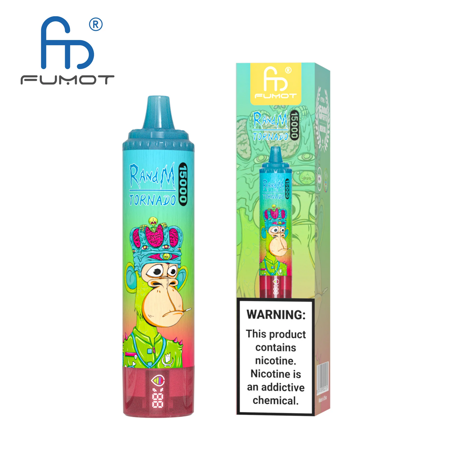 [Clearance Sale] Fumot Randm Tornado 15000 Puffs Wiederaufladbares Einweg Kit - 💥 Nehme 5 Zahle NUR 4! + Ab einem Einkauf von 100€ 2 Mystery Gratis💥