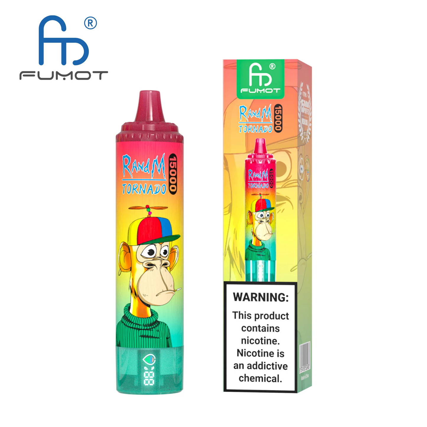 [Clearance Sale] Fumot Randm Tornado 15000 Puffs Wiederaufladbares Einweg Kit - 💥 Nehme 5 Zahle NUR 4! + Ab einem Einkauf von 100€ 2 Mystery Gratis💥